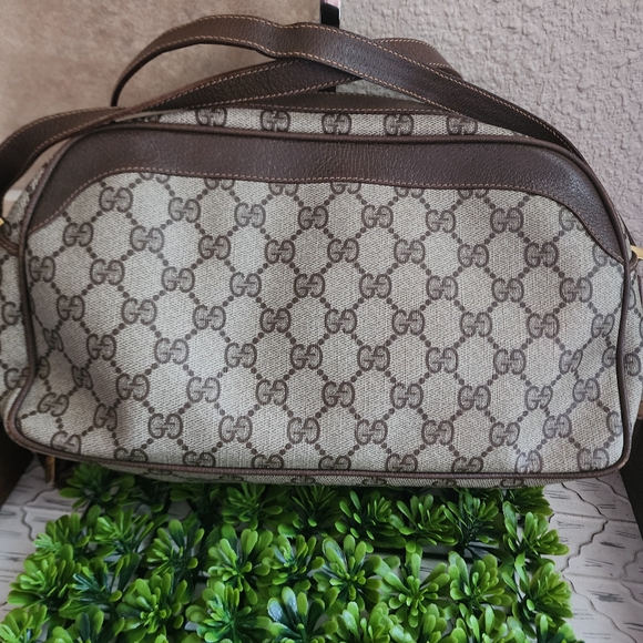 xx SOLD xx SOLD XX SOLD Gucci Brown Canvas GG Supreme Ophidia Shoulder Bag - Picture 4 of 15